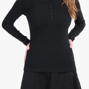 Yakira Bella Long Sleeve Tee with buttons
